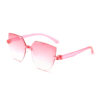 Wholesale PC Frameless One Piece Jelly Clear Sunglasses