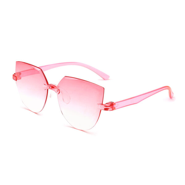 Wholesale PC Frameless One Piece Jelly Clear Sunglasses