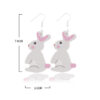 Wholesale Easter Egg Bunny Leather Earrings