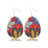 Wholesale Easter Egg Bunny Leather Earrings
