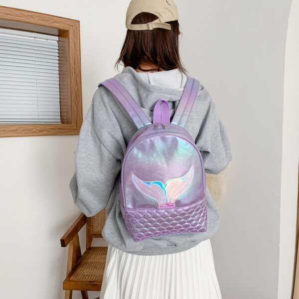 Wholesale Fantasy Fish Tail PU Backpack Bags