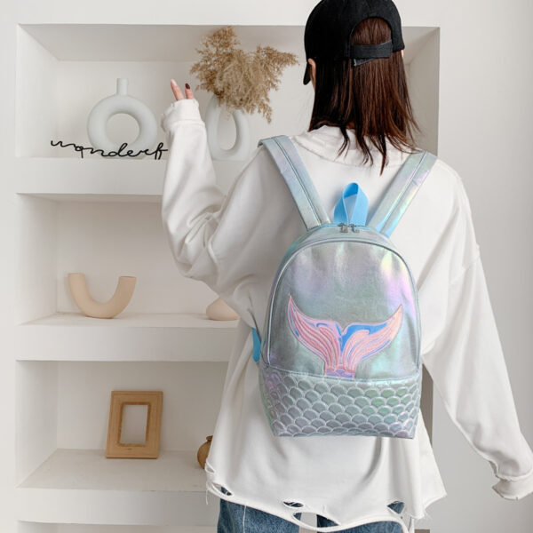 Wholesale Fantasy Fish Tail PU Backpack Bags