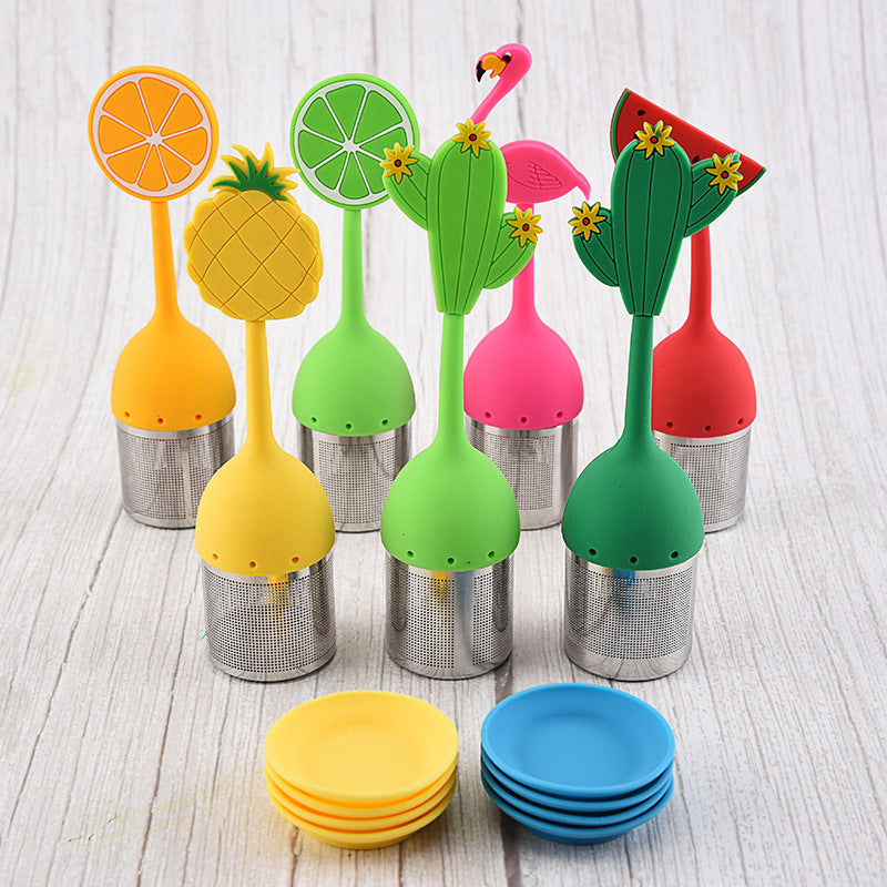 Wholesale Silicone Tea Strainer Stainless Steel Tea Bag Tea Strainer