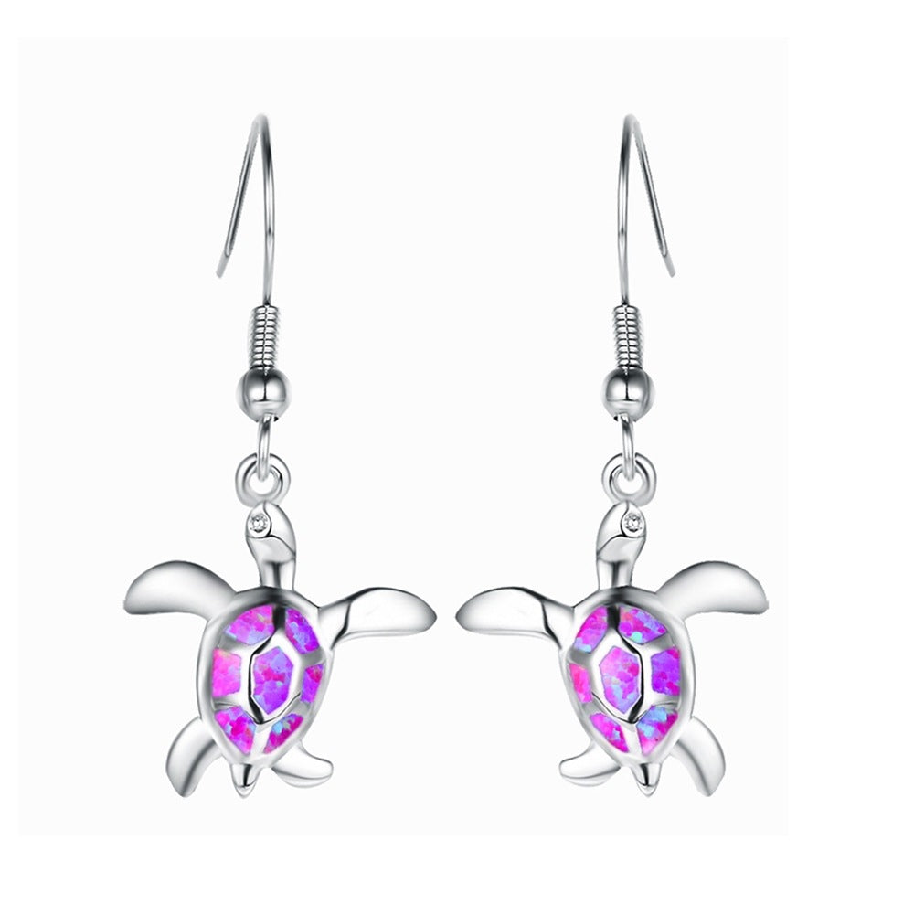 Wholesale Turtle 5 Color Alloy Earrings