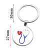13300382242_1618818564 Wholesale Zinc Alloy Syringe Stethoscope Time Gemstone Keychain