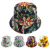 13317236257_1607986714 Wholesale Polyester Sunflower Print Reversible Bucket Hat