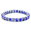 13318067710_865930288-1 Wholesale 6mm Glass Bead Alloy Diamond Devil Eye Bead Elastic Bracelet
