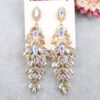 13449575942_1953434383 Wholesale Luxury Crystal Marquise Zinc Alloy Earrings