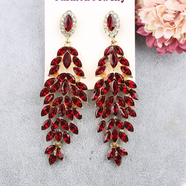 13449599303_1953434383-1 Wholesale Luxury Crystal Marquise Zinc Alloy Earrings
