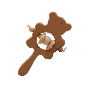 C1036 Polar Bear Rattle (Double Bead Ring)