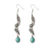 Wholesale Turquoise Long Alloy Earrings