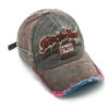 Wholesale Cotton Washed Old Letter Embroidery Ripped Cap