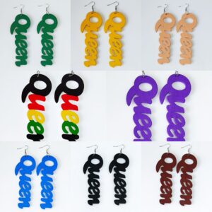 Wholesale Vintage Alphabet Wooden Earrings