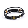 Wholesale Genuine Leather god is love Letters Multilayer Leather Woven Bracelet