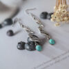 Wholesale Turquoise Long Alloy Earrings
