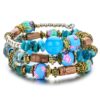 Wholesale Crushed Stone Crystal Glass Beads Mix and Match Multilayer Soft Pottery Bracelet