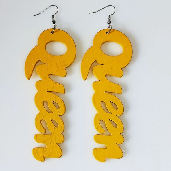 Wholesale Vintage Alphabet Wooden Earrings