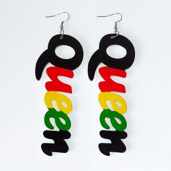 Wholesale Vintage Alphabet Wooden Earrings