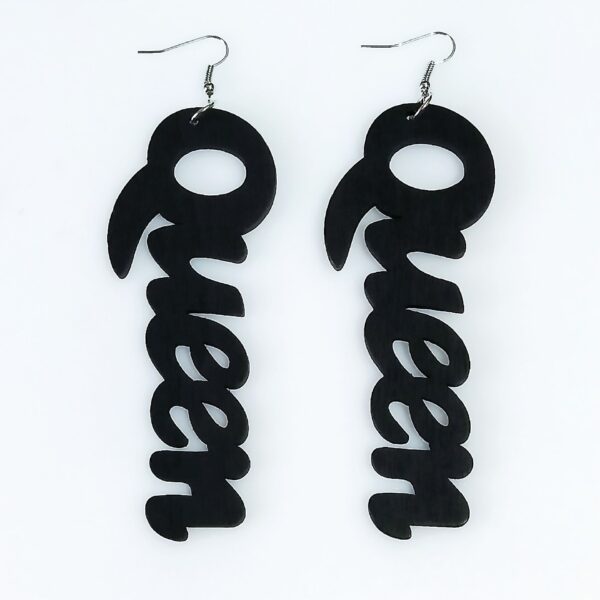 Wholesale Vintage Alphabet Wooden Earrings