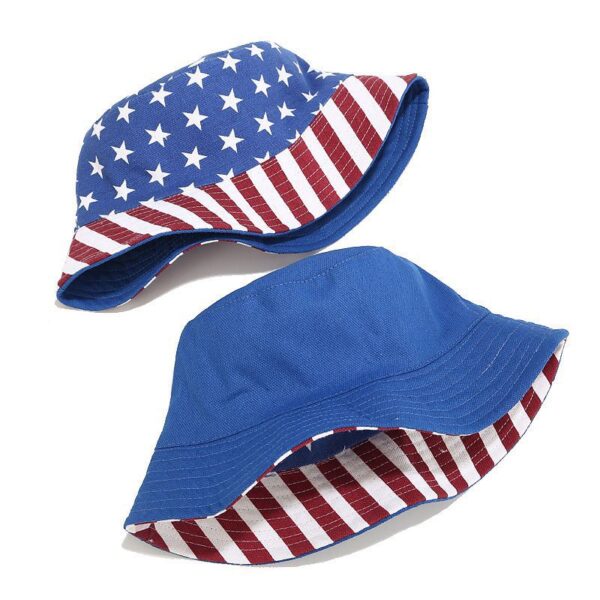 13704819592_1510934832-1 Wholesale Cotton Polyester American Flag Bucket Hat