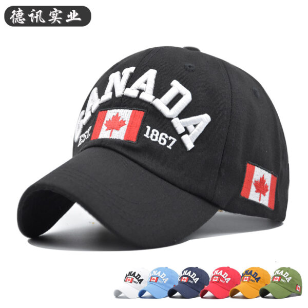 Wholesale Maple Leaf Embroidery Cotton Hat