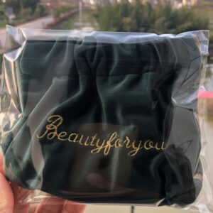 ZP021 velvet clip bag dark green