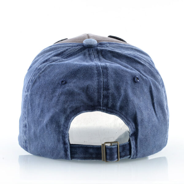 Wholesale Distressed Washed Denim Bullhead Baseball Cap