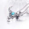 Wholesale New Alloy Turquoise Bull Head Pendant Necklace