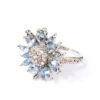 13837387707_211225130 Wholesale Light Blue Zircon Sunflower Metal Rings