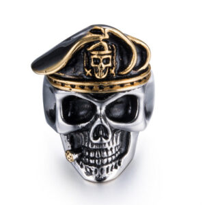 13858273470_681003748 Wholesale Gothic Skeleton Stainless Steel Men's Rings
