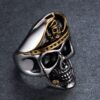 13858276387_681003748 Wholesale Gothic Skeleton Stainless Steel Men's Rings