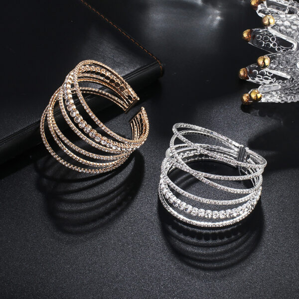 13869274076_273852949 Wholesale Diamond Wire Elastic Bracelet