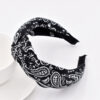 Wholesale Knitted Retro Baroque Cashew Flower Fabric Headband