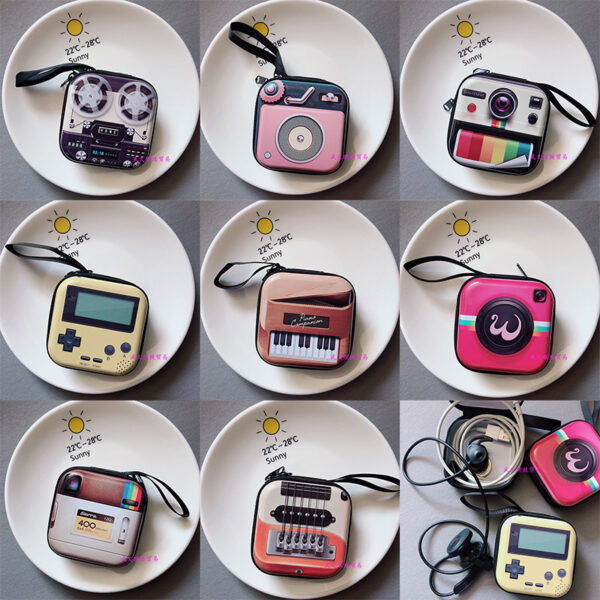 Wholesale Vintage Record Tape Tinplate Earphone Case