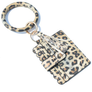 Yellow brown leopard print