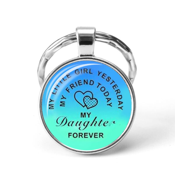 Wholesale I FUCKING Love You Time Stone Letter Metal KeyChain