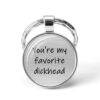 Wholesale I FUCKING Love You Time Stone Letter Metal KeyChain