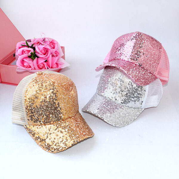 Wholesale Cotton Sequin Baseball Caps