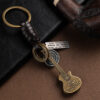 13979547565_1443771958 Wholesale Creative Small Guitar Leather Keychain