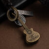 13979562373_1443771958 Wholesale Creative Small Guitar Leather Keychain