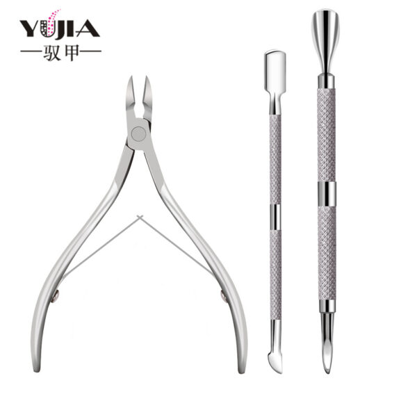 Wholesale Stainless Steel Manicure Peeling Tools Three-piece Set
