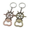 Wholesale Nautical Rudder Bottle Opener Keychain