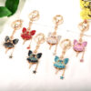 14007717290_1747968742 Wholesale Water Diamond Butterfly Fairy Metal Keychains