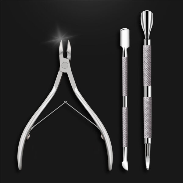 Wholesale Stainless Steel Manicure Peeling Tools Three-piece Set