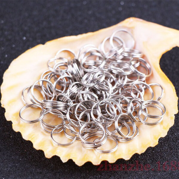 Wholesale Metal 10-15MM Keyrings 100pcs