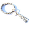 Wholesale PU Leopard Print Tassel Wrist Keychain