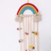 14130135875_534803438 Wholesale Cotton Rope Woven Rainbow Kids Hairpin Wall Hanging Storage Belt