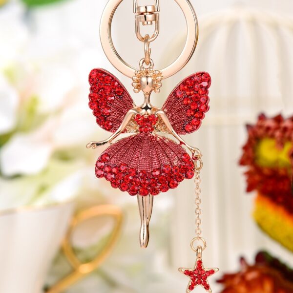 14140548300_1747968742 Wholesale Water Diamond Butterfly Fairy Metal Keychains