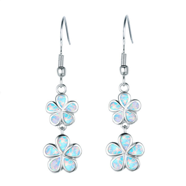 Wholesale Clover Flower Alloy Earrings