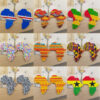 14280643664_1131470276 Wholesale African Map Wooden Earrings